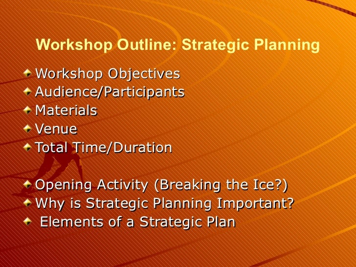 Effective Strategic Planning