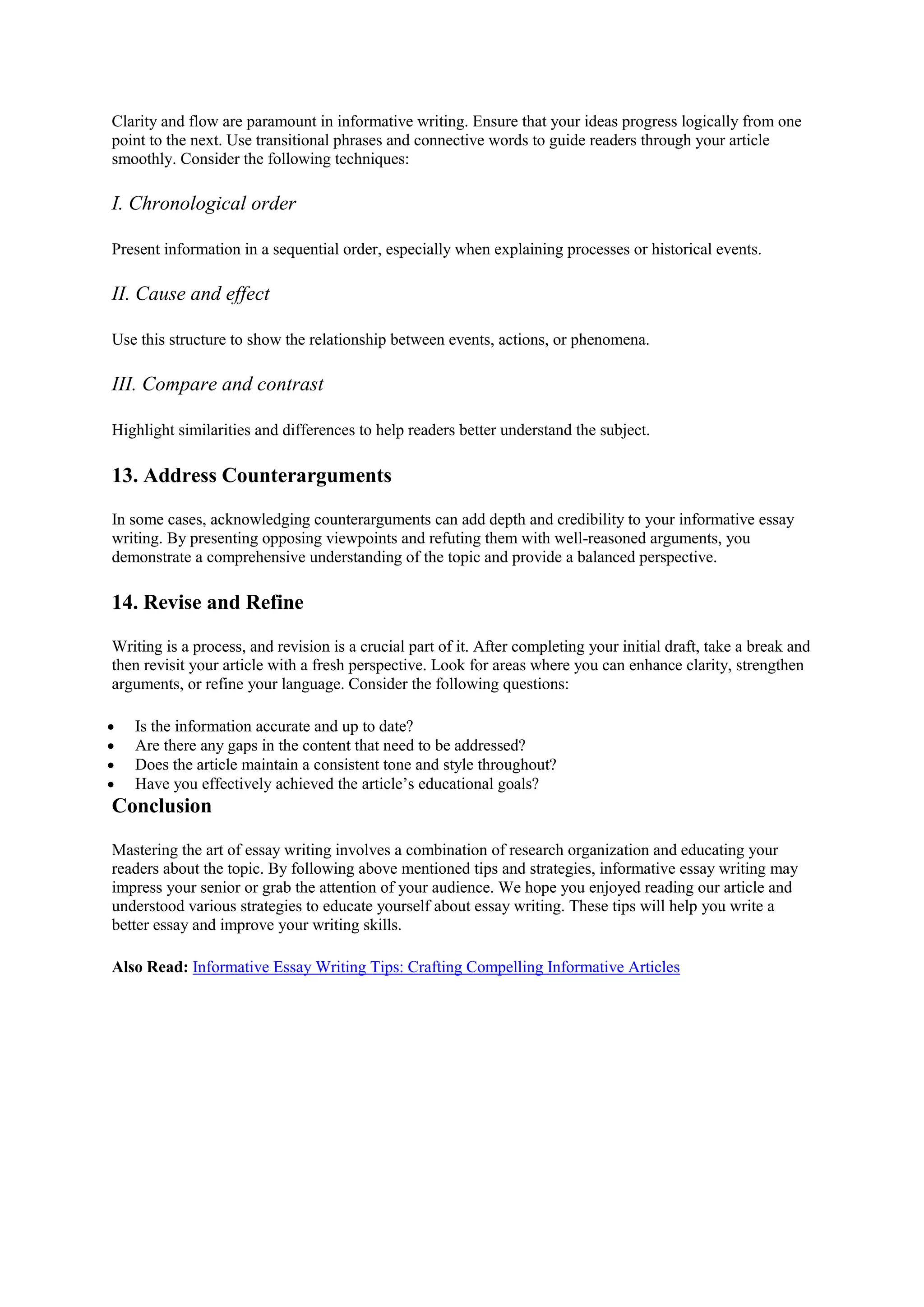 14 Effective Strategies For Informative Essay Writing | Future ...
