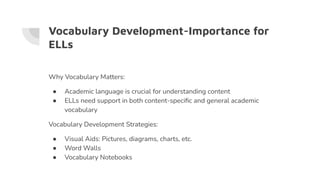 Effective Strategies for Supporting English Language Learners in the ...