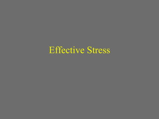 Effective Stress
 