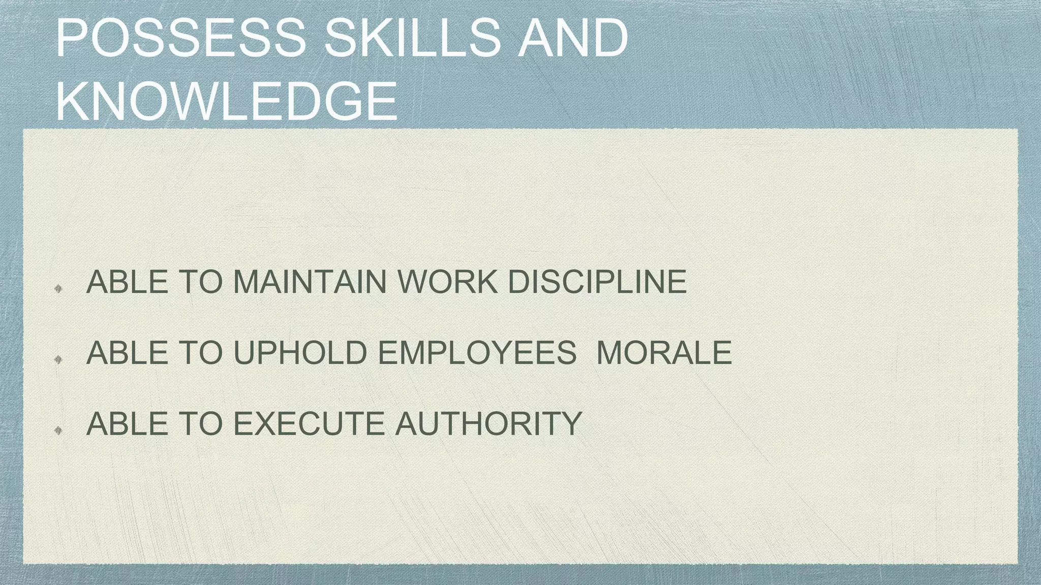 Effective Supervisory Skills | PPTX