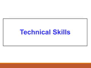 Technical Skills
 