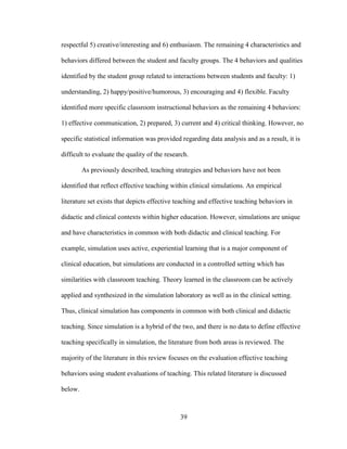 Effective teaching in clinical simulation development of the student ...
