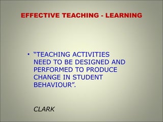 Effective Teaching Learning | PPT