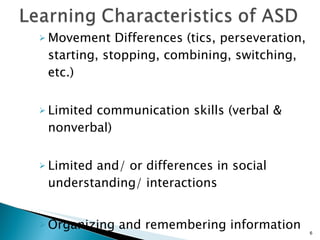 Limitted Understanding Effective Teaching Strategies For Students With A S D 09 | PPT