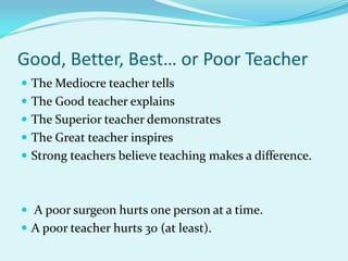Effective teaching techniques dfs | PPTX