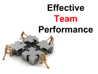 Effective
   Team
Performance
 