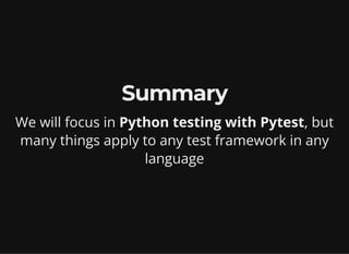 Effective testing with pytest | PPT