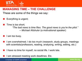 Dealing with Time management Challenges | PPT