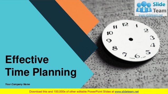 effective time planning powerpoint presentation slides planning powerpoint
