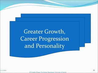 Effective transitioning to university and into adulthood'