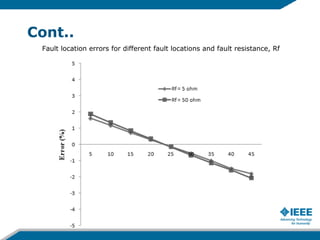Effective two terminal single line to ground fault location algorithm | PPT