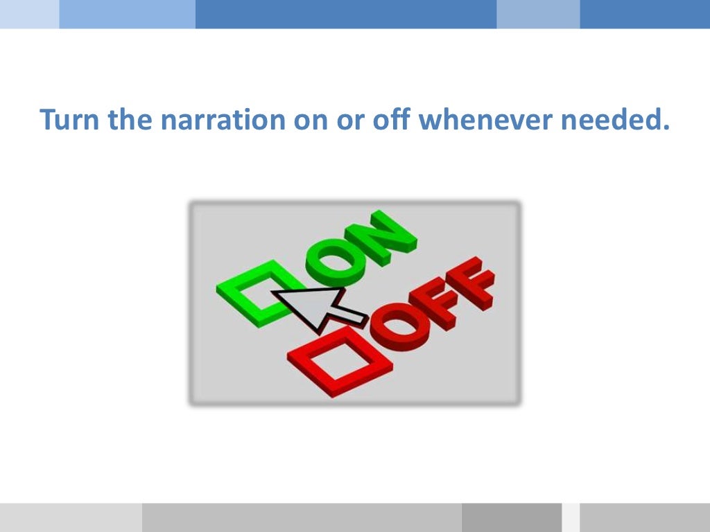 Presentation on Effective use of audio narration in elearning Comm…