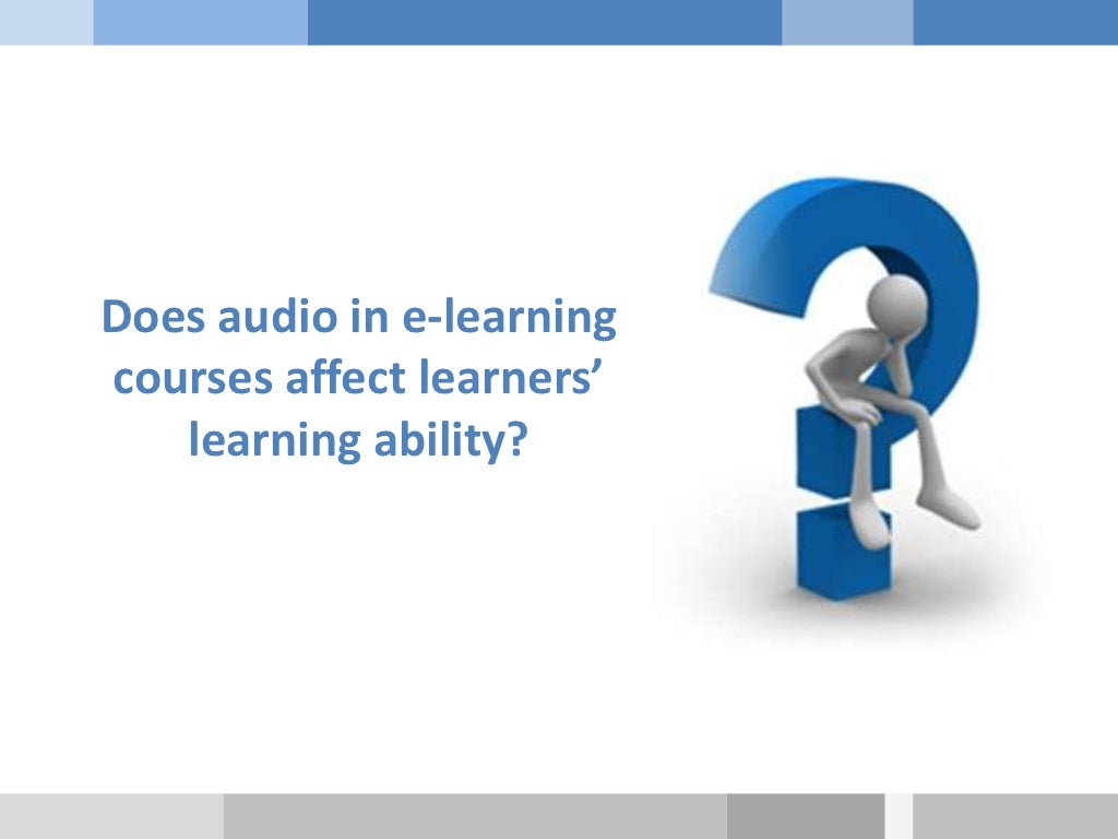 Presentation on Effective use of audio narration in elearning Comm…