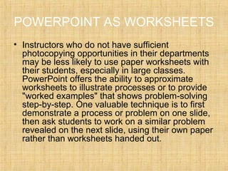 Effective use of powerpoint | PPT