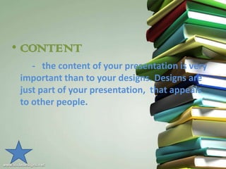 Effective use of powerpoint as a presentation | PPT