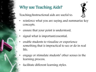 Effective use of teaching aids | PDF
