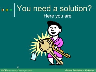 You need a solution? Here you are NIQE (National Institute of Quality Education)   Gohar Publishers, Pakistan 