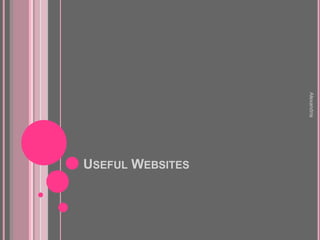 Effective use of the internet | PPTX