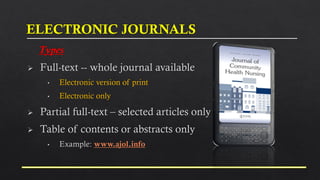 Effective Use of the Library for Research and Publications | PDF