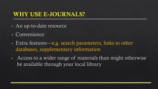 Effective Use of the Library for Research and Publications | PDF