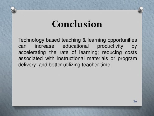 conclusion about technology in education essay