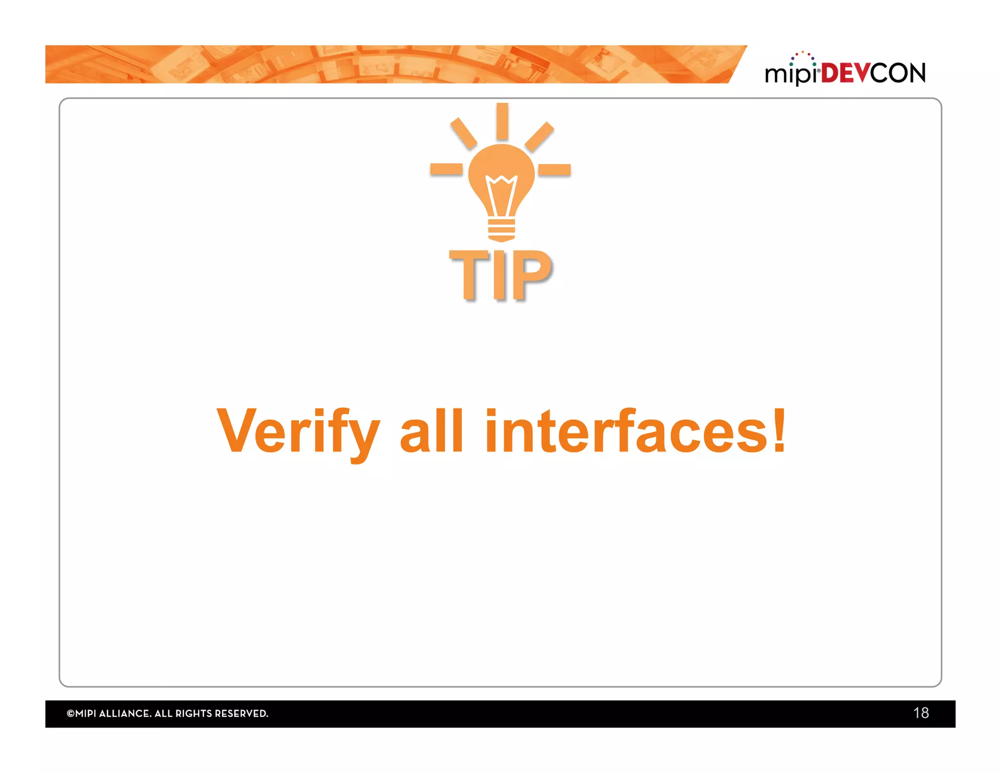 Verify all interfaces!
18
 