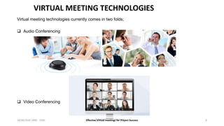 Effective virtual meetings for project success | PPTX