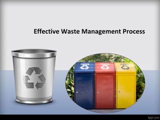 Effective Waste Management Process

 