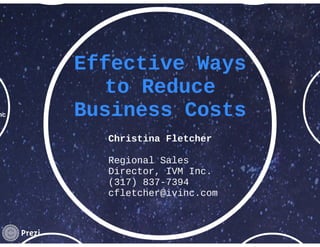 Effective ways to reduce business costs | PDF