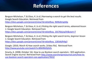 Effective web search techniques | PPTX
