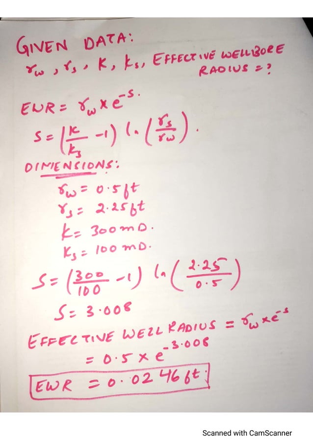 Effective wellbore radius PDF