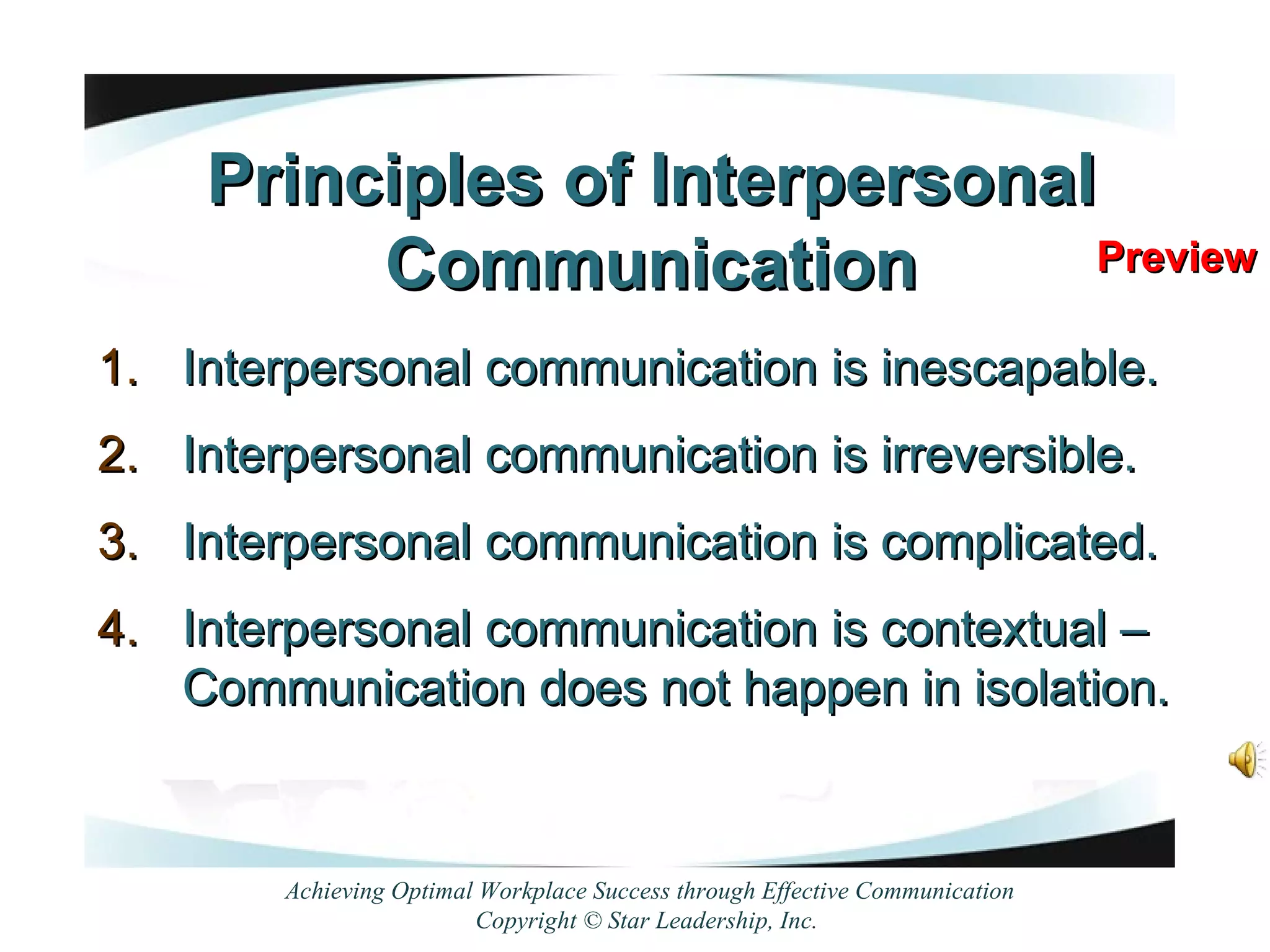 Effective Workplace Communication: Preview | PPT
