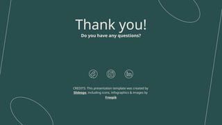 CREDITS: This presentation template was created by
Slidesgo, including icons, infographics & images by
Freepik
Thank you!
Do you have any questions?
 