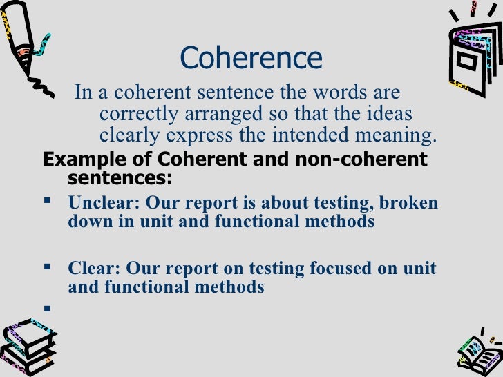 Coherence examples picture