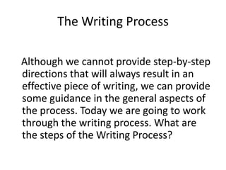 Effective writing and lesson planning | PPT