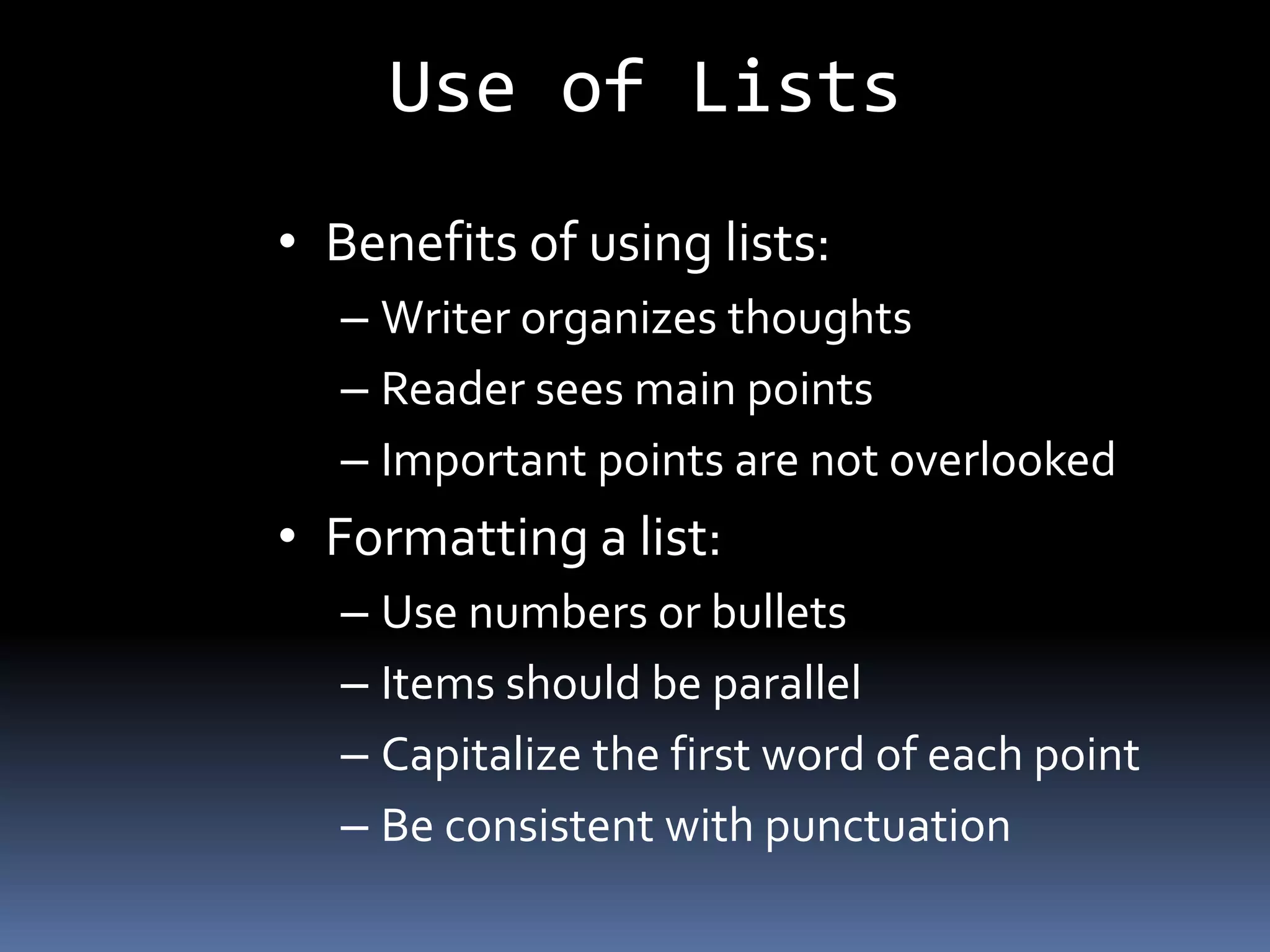 Effective writting skills | PPTX