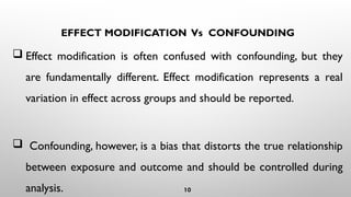 Understanding Effect Modification and Interaction Effects in ...