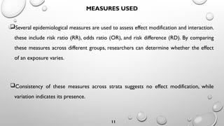 Understanding Effect Modification and Interaction Effects in ...