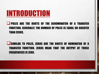 Effect of adding poles and zeros in system transfer function | PDF ...