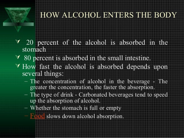 faster to how alcohol absorb of alcohol Effect body on