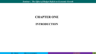Effect of budget deficits on economic growth | PDF