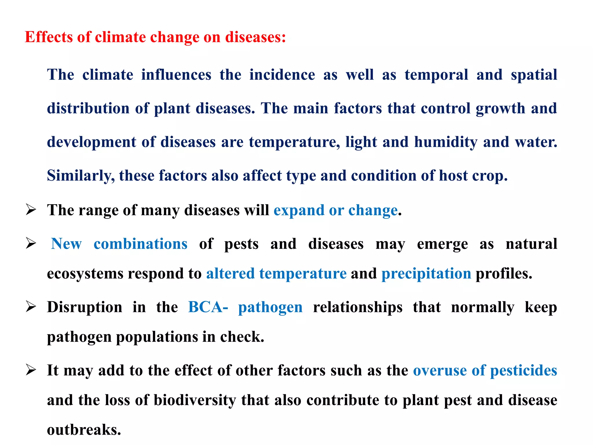 Effect of climate change on crop pest interaction | PPTX
