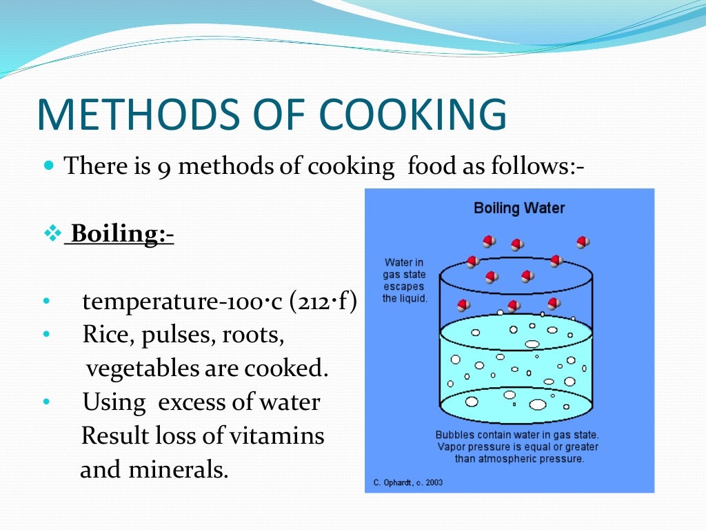 Effect of cooking