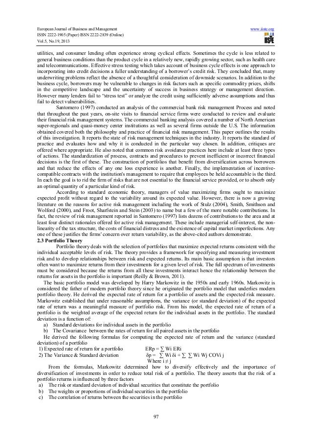 the impact of effective credit risk Full-text paper (pdf): the impact of credit risk managing on bank profitability an effective credit risk management, however, is a critical. the impact of effective credit risk Full-text paper (pdf): the impact of credit risk managing on bank profitability an effective credit risk management, however, is a critical.