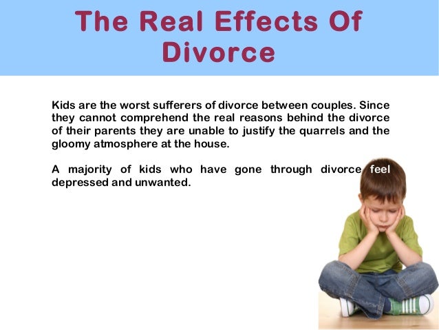 The Impact Of Divorce On Children S