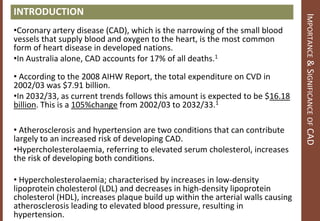 Coronary Artery Disease - The Benefits of Exercise | PPTX