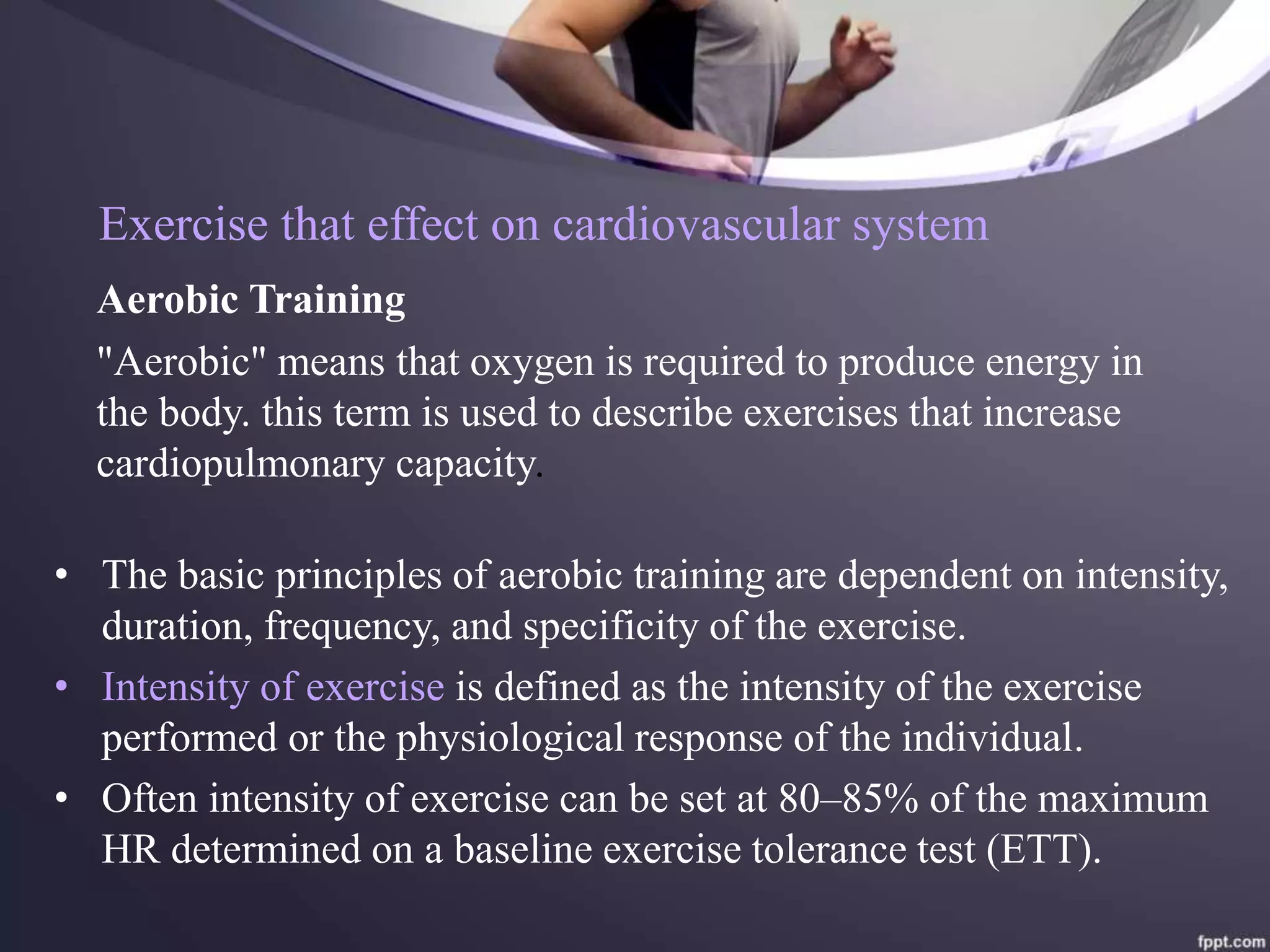 Effect of exercise on cardiovascular system | PPTX
