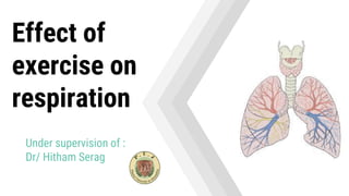 Under supervision of :
Dr/ Hitham Serag
Effect of
exercise on
respiration
 