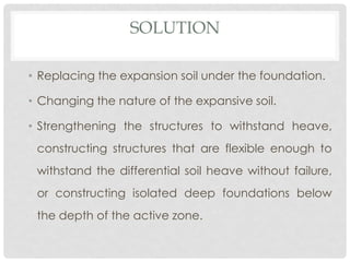 Effect of expansive soils on buildings and its prevention | PDF